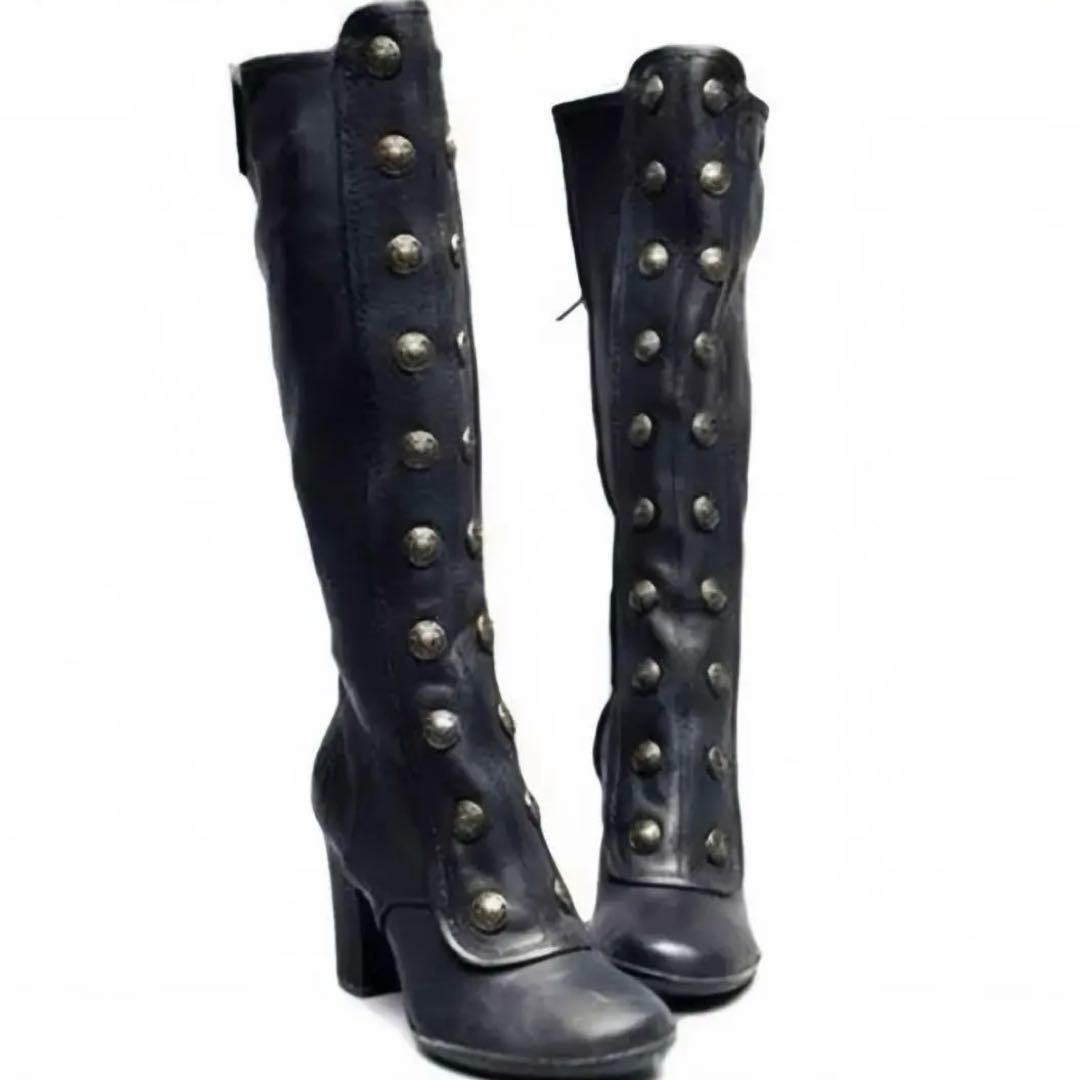 ブーツ vintage archive y2kナポレオンブーツ opium gossip!ロサンゼルス ブーツ Y2K「1足3役」コンバーチブル 超厚底