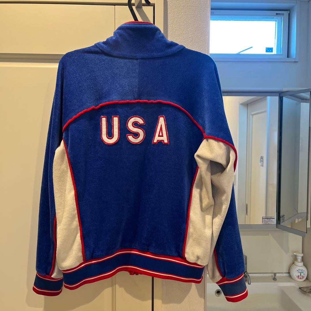 80s \"Levi’s\" Olympic Velour Track Jacket