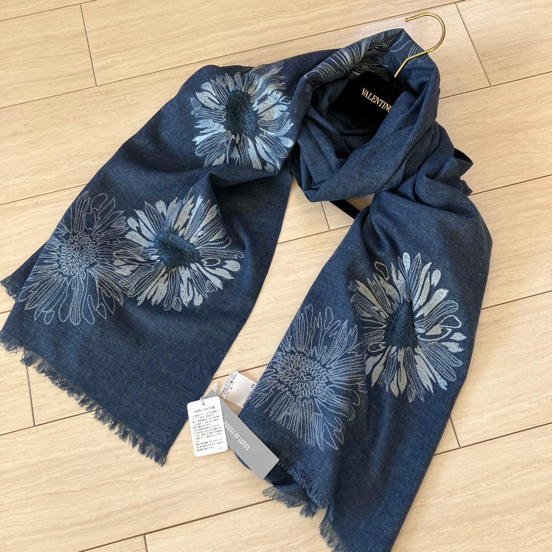 ハウスオブロータス マフラー ストール ショール 刺繍 桐島かれん