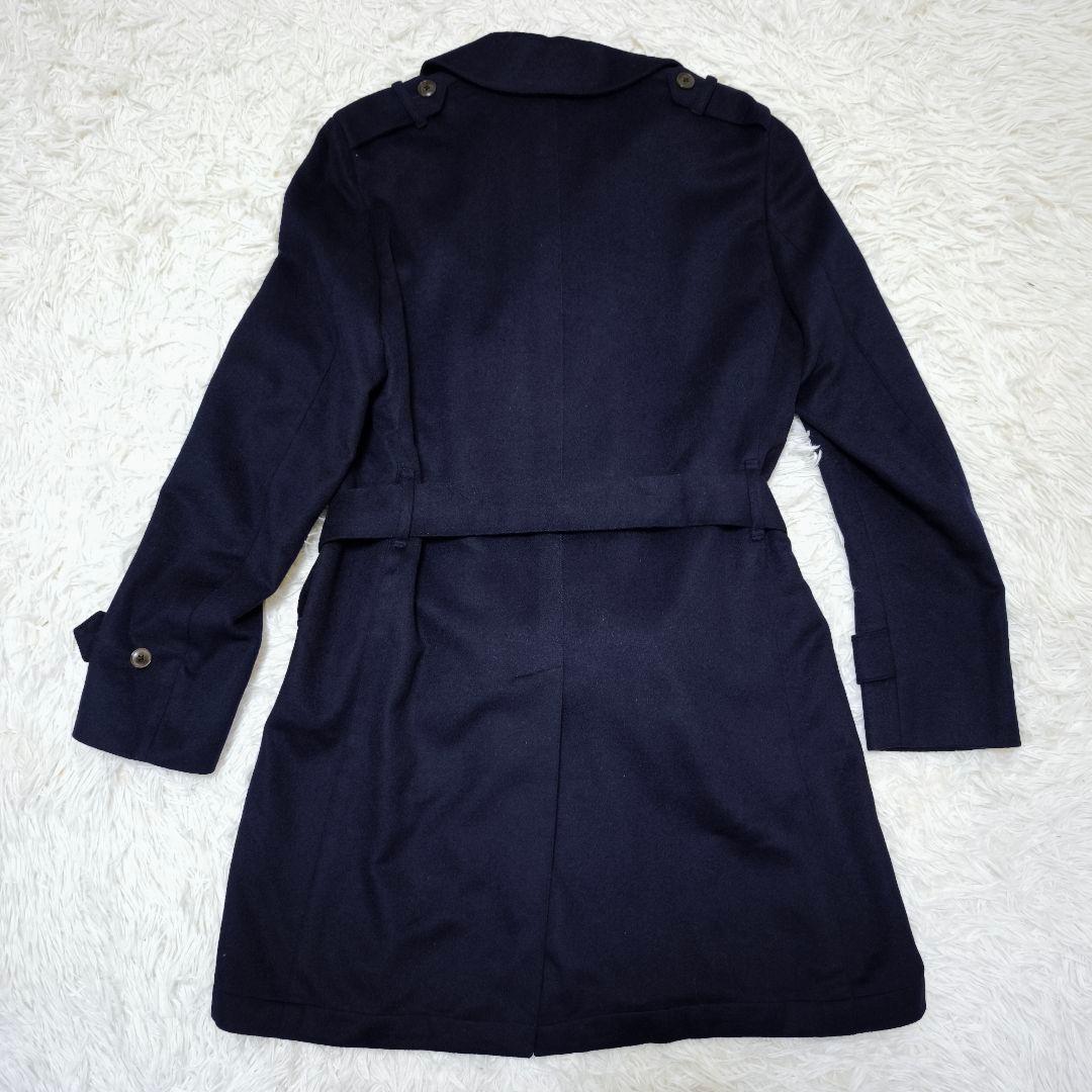 極美品 トゥモローランドピルグリム カシミヤ混 ダブルブレストコート