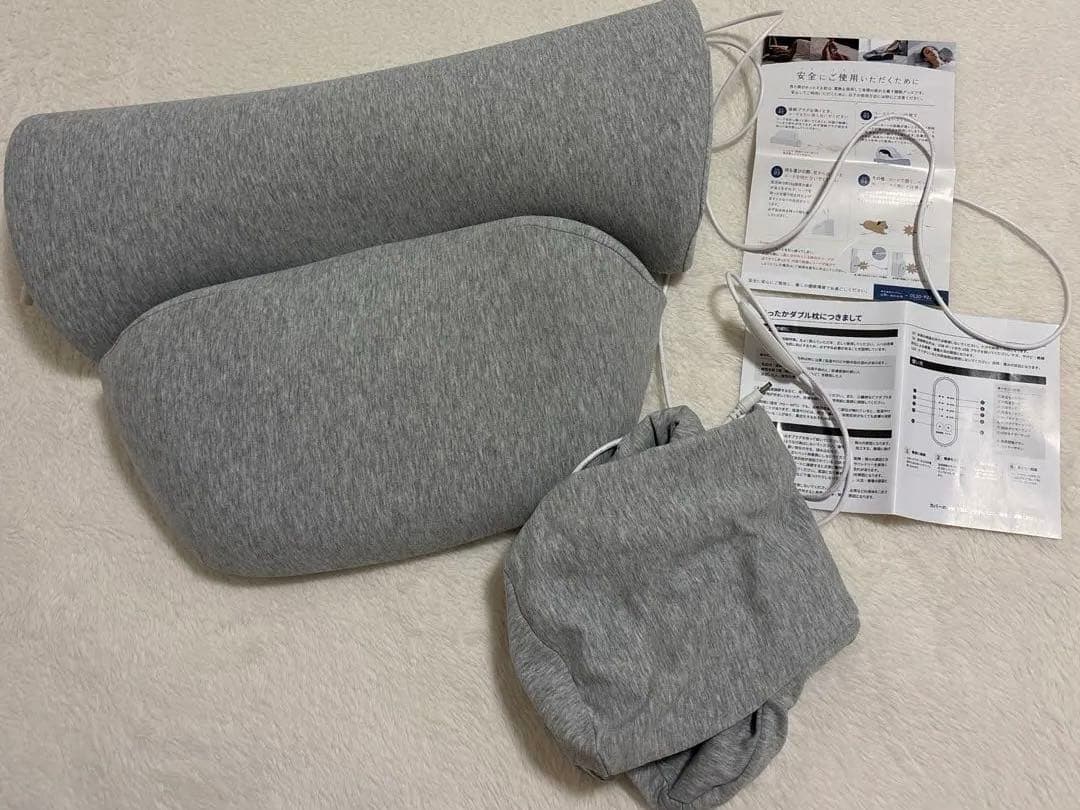 ⭐︎美品⭐︎サバキュー　あったかダブル枕 リモコンand替えカバー付き 2026年最新】ダブルまくら survaqの人気アイテム - メルカリ