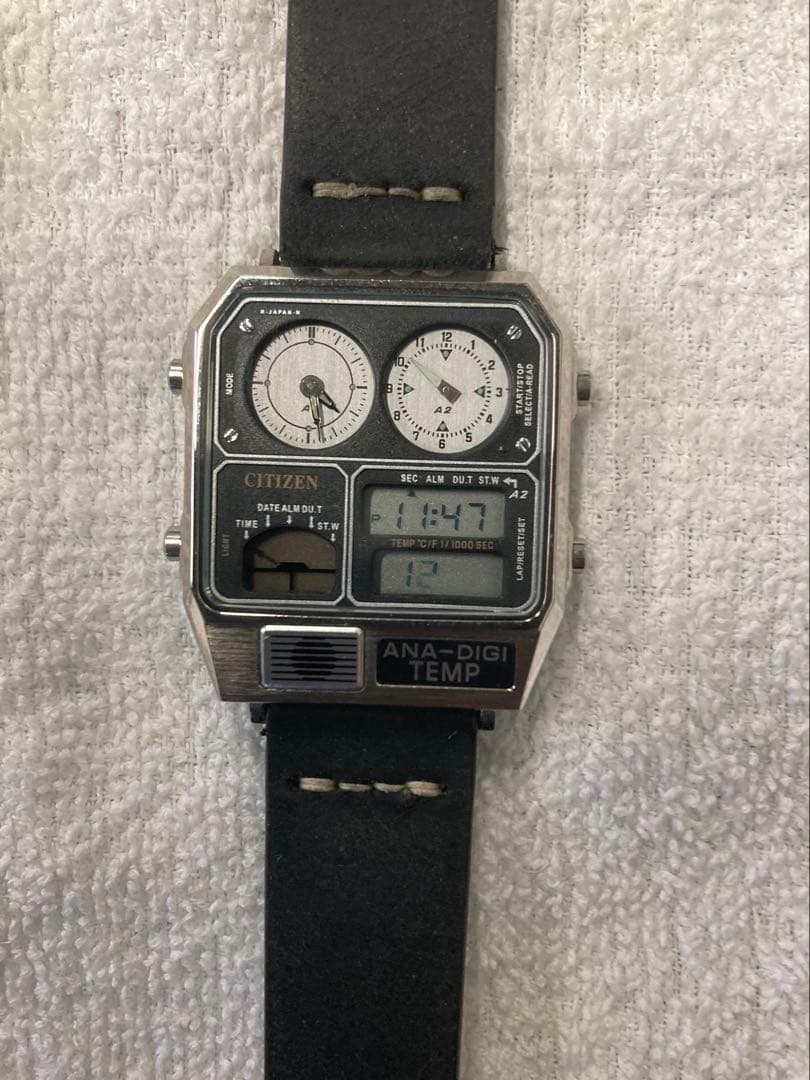 シチズン　アナデジテンプ　社外革ベルト 楽天市場】腕時計ベルト 腕時計バンド 替えストラップ 社外品 汎用