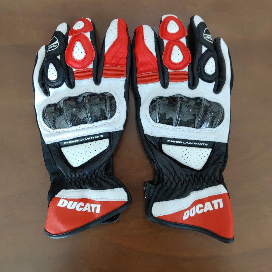 DUCATI バイク用グローブ Lサイズ 赤/黒/白 - メルカリ