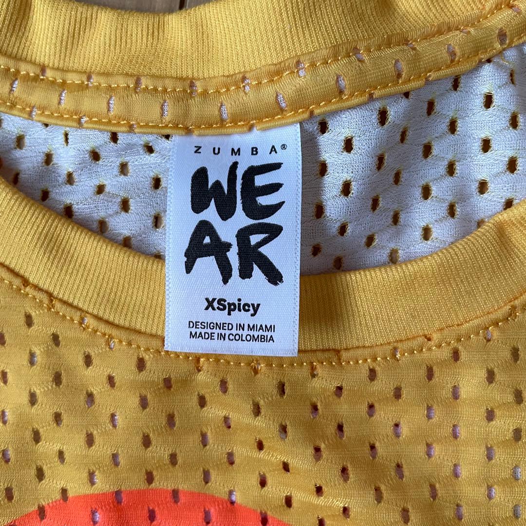 ZUMBA メッシュTシャツ イエロー XSpicy - メルカリ