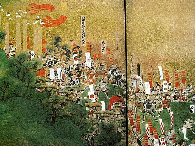 希少 #レア #NHK #賤ヶ岳合戦図屏風 #複製画 #一隻 #大河鎧兜日本刀