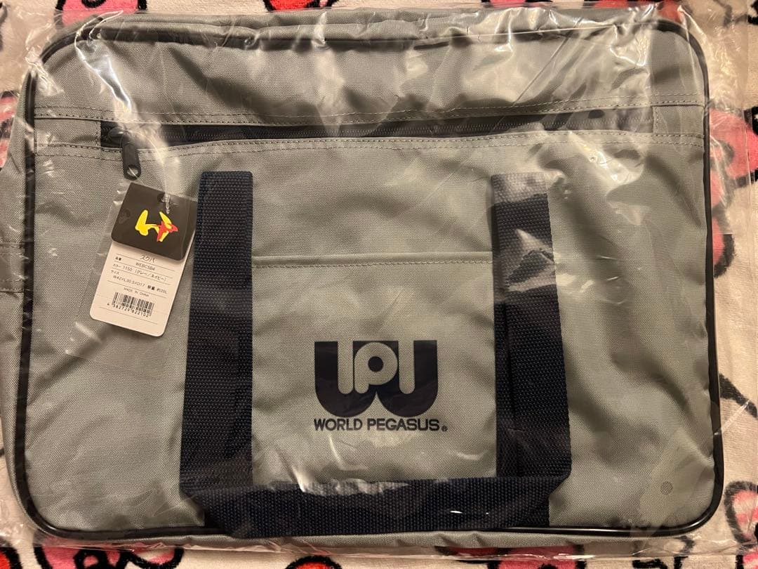 ワッぺ スクバ グレー ワールドペガサス ワールドペガサス（WORLD PEGASUS） ショルダーバッグ スクールバッグ
