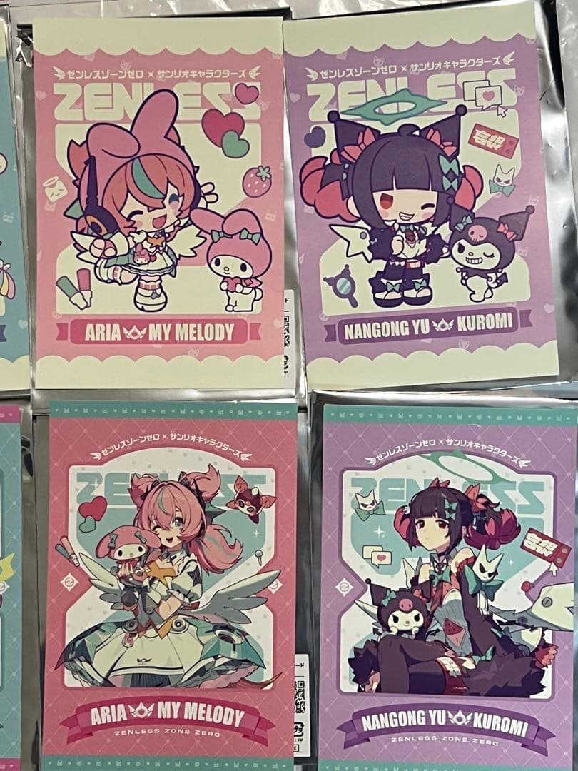 ゼンレスゾーンゼロ x サンリオ ポストカード & クリアカードセット