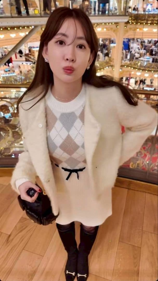 herlipto Moor Argyle Ribbon Knit Dress - メルカリ