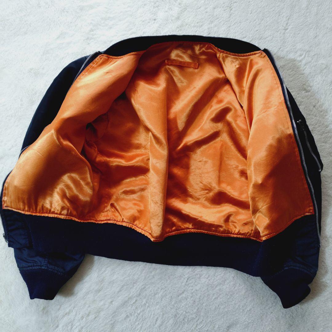 実物 80s ALPHA MA-1 bomber jkt navy IDEAL - メルカリ
