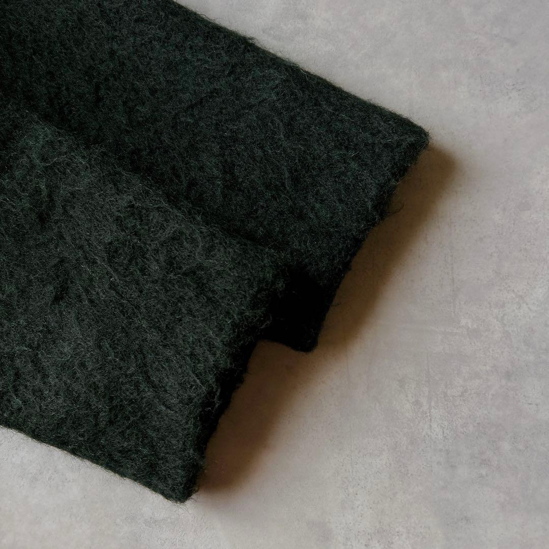 定価5.2万☆クラネ CLANE シャギー モヘヤ ロングコート グリーン