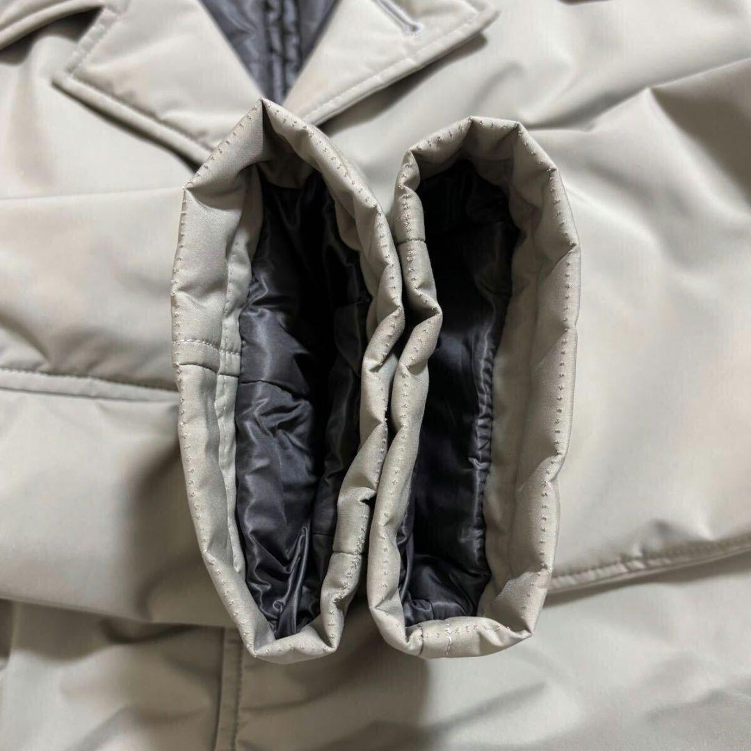 美品】HERNO チェスター/ステンカラーコート 48 グレージュ ライナー付