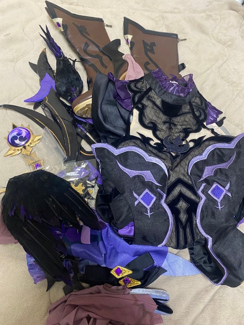 原神　フィッシュル　コスプレ　猫屋 猫屋小舗 原神 コスプレ フィッシュル 極夜真夢 衣装 ※ウィッグ 靴