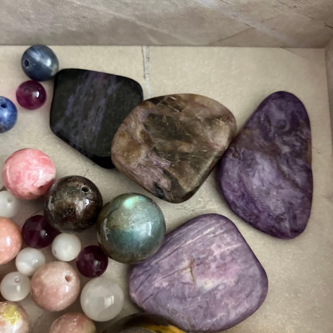 色石 外し石 天然石 ルース まとめ売り 穴開きカラーストーン
