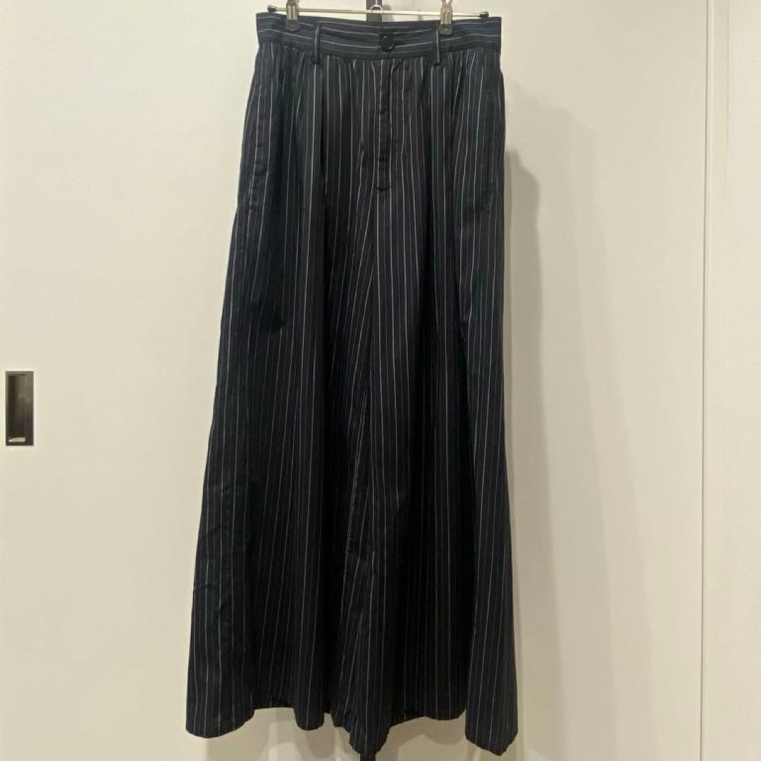 MM6/ガウチョパンツ/38号型 洗える/S-LL/アイロン掛けが楽】低身長さんにもおすすめ 麻調ガウチョ