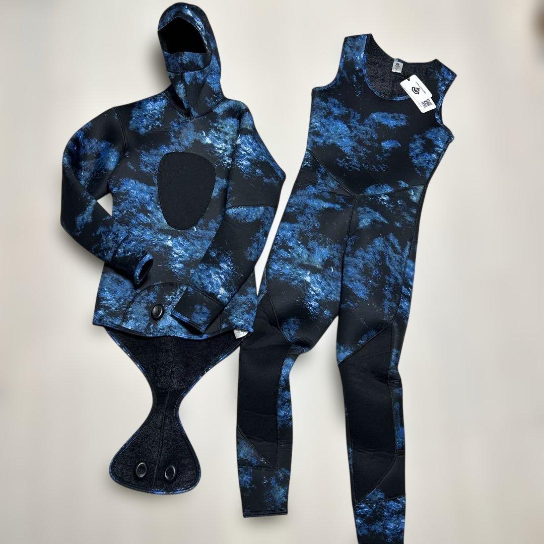 未使用 MORGEN SKY カモフラージュウェットスーツ sサイズ 素潜り