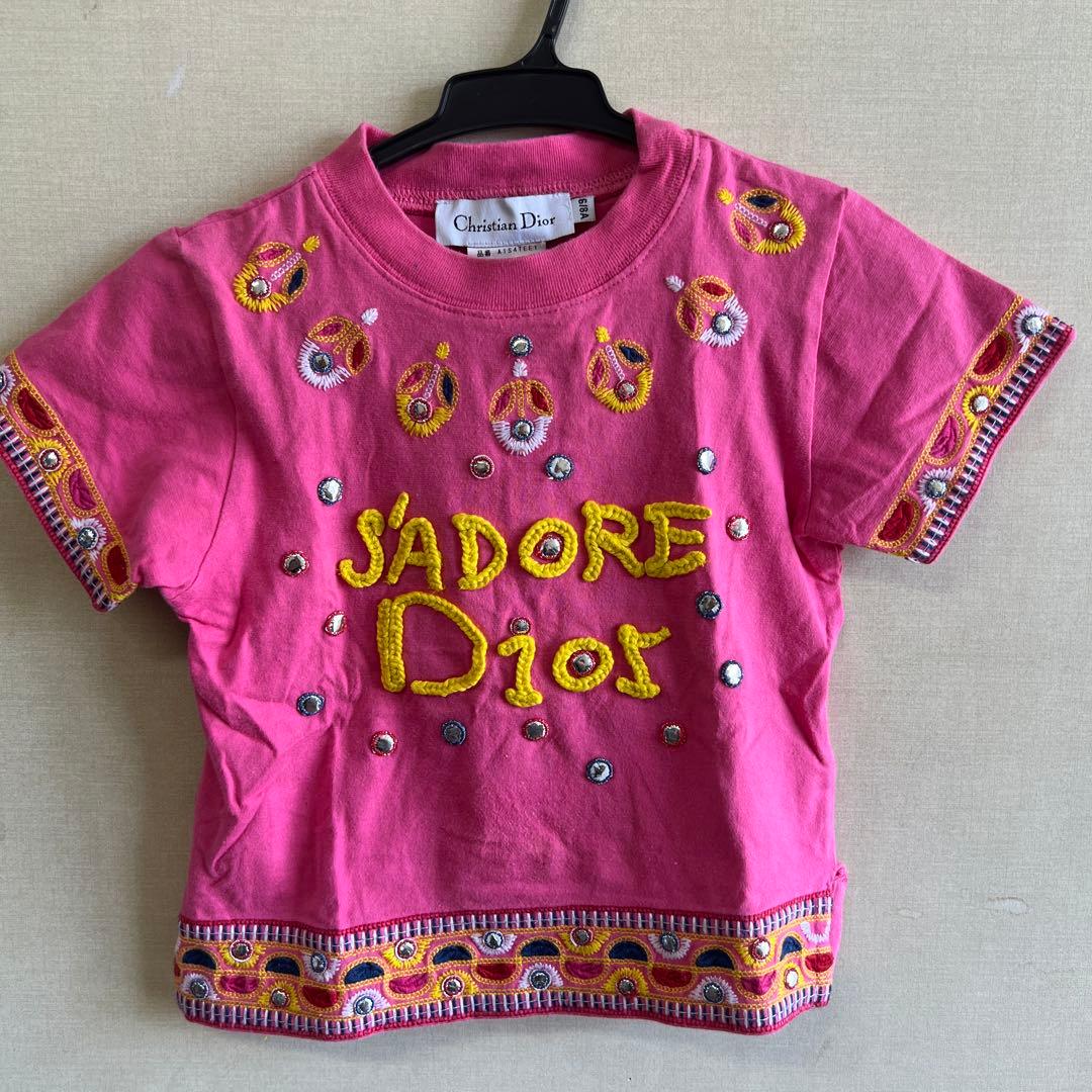 激レア⭐︎クリスチャンディオール ガリアーノの期　刺繍Tシャツkids クリスチャンディオール ジョン ガリアーノ期 2002 02PRE コットン