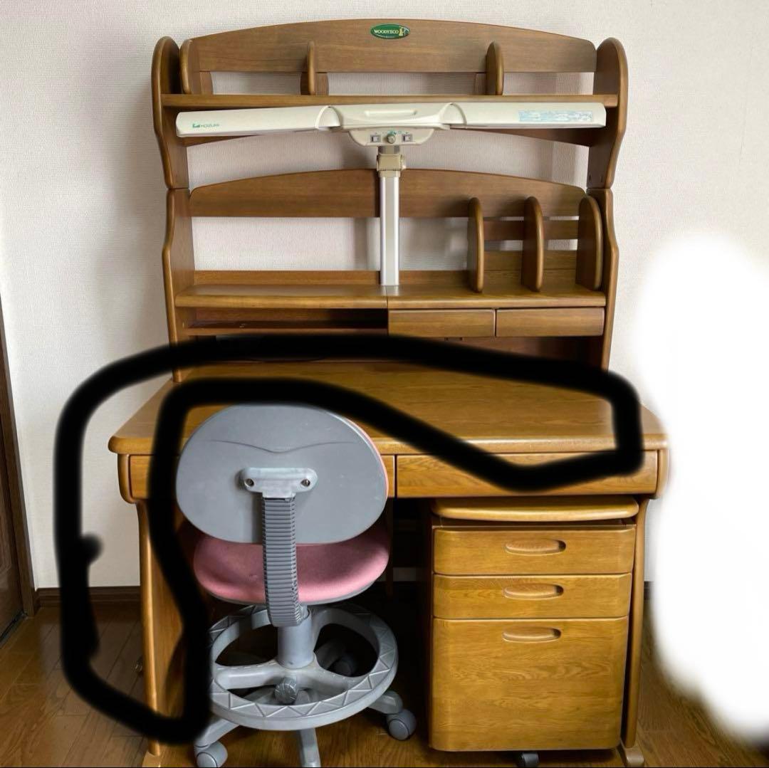 勉強机① 机本体 dショッピング |ISSEIKI 一生紀 ECTO DESK 105 NA ナチュラルブラウン