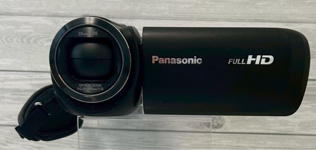 Panasonic HC-V495M 本体のみ 簡易動作確認済み Panasonic HDビデオカメラ 64GB 高倍率90倍ズーム ブラック HC-V495M-K