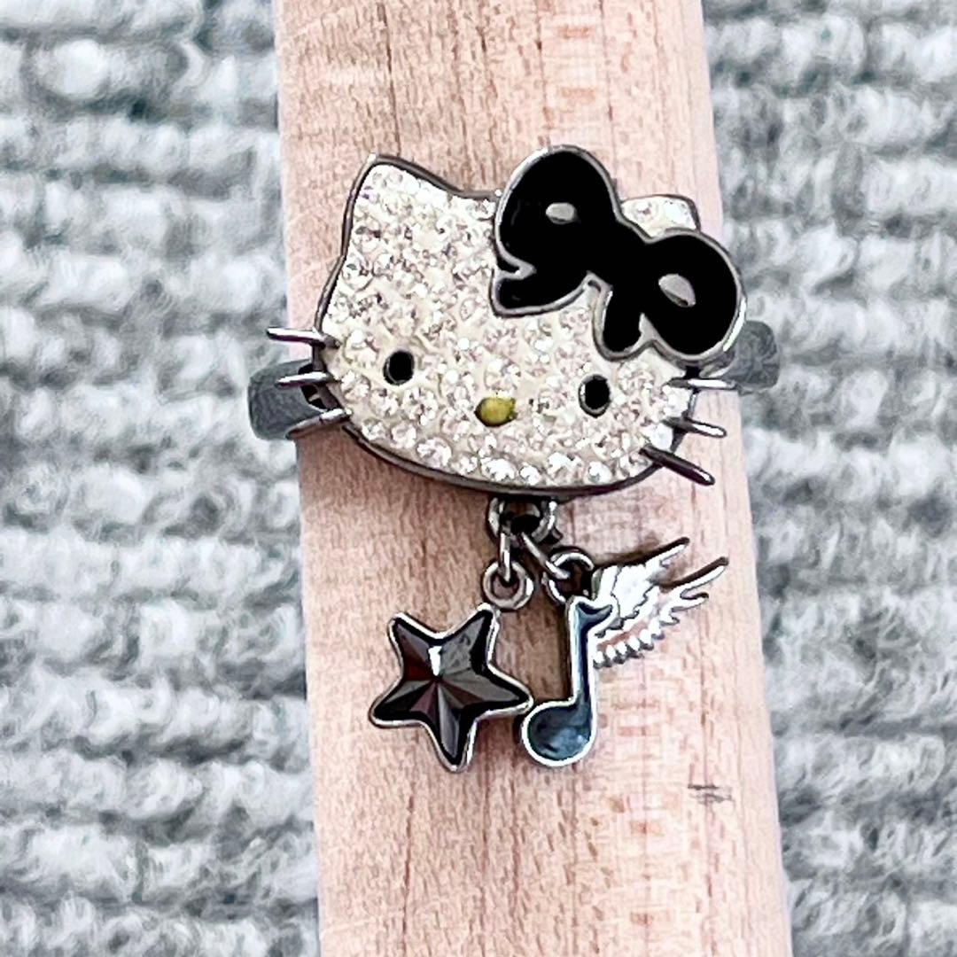 スワロフスキー ハローキティ ロック リング 55 指輪 14号 サンリオ