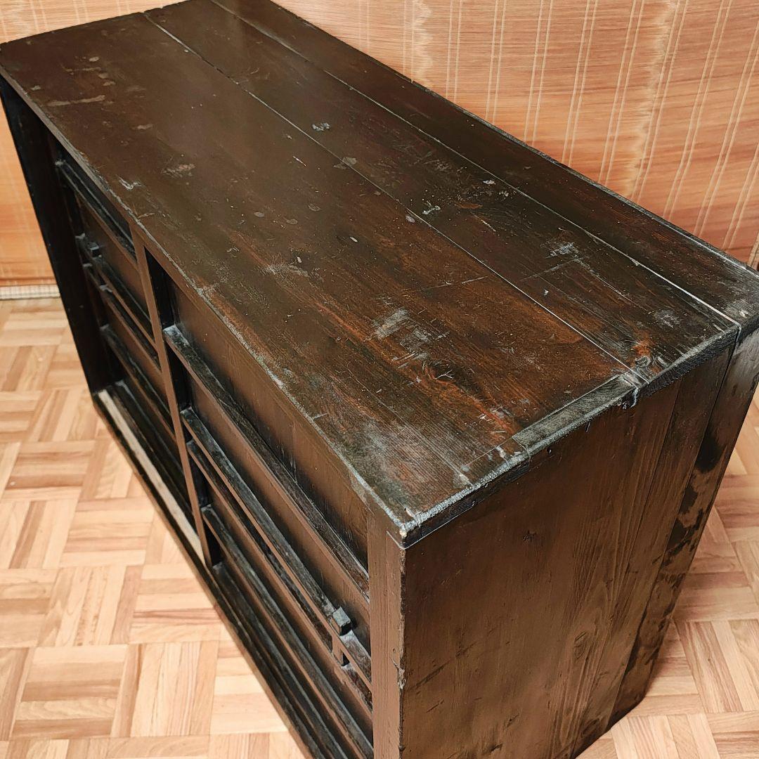 戸棚 水屋 食器棚 ローボード 昭和レトロ 木箱 古家具