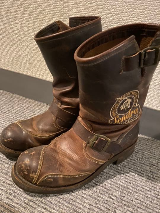 ベッカム着用 センドラ SENDRA エンジニア ブーツ ヴィンテージ加工