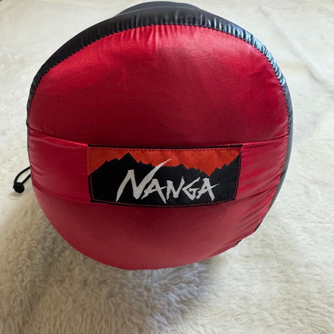 美品NANGA ダウンシュラフ450STDオーロラテックス赤黒クリーニング済 NANGA（ナンガ） シュラフ / NANGA AURORA TEX LIGHT 450DX