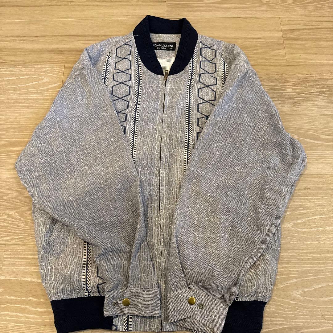 Yves Saint Laurent グレー ジャケット イブサンローラン古着 Yves Saint Laurent - 80年代 フランス製 YVES SAINT LAURENT イヴ