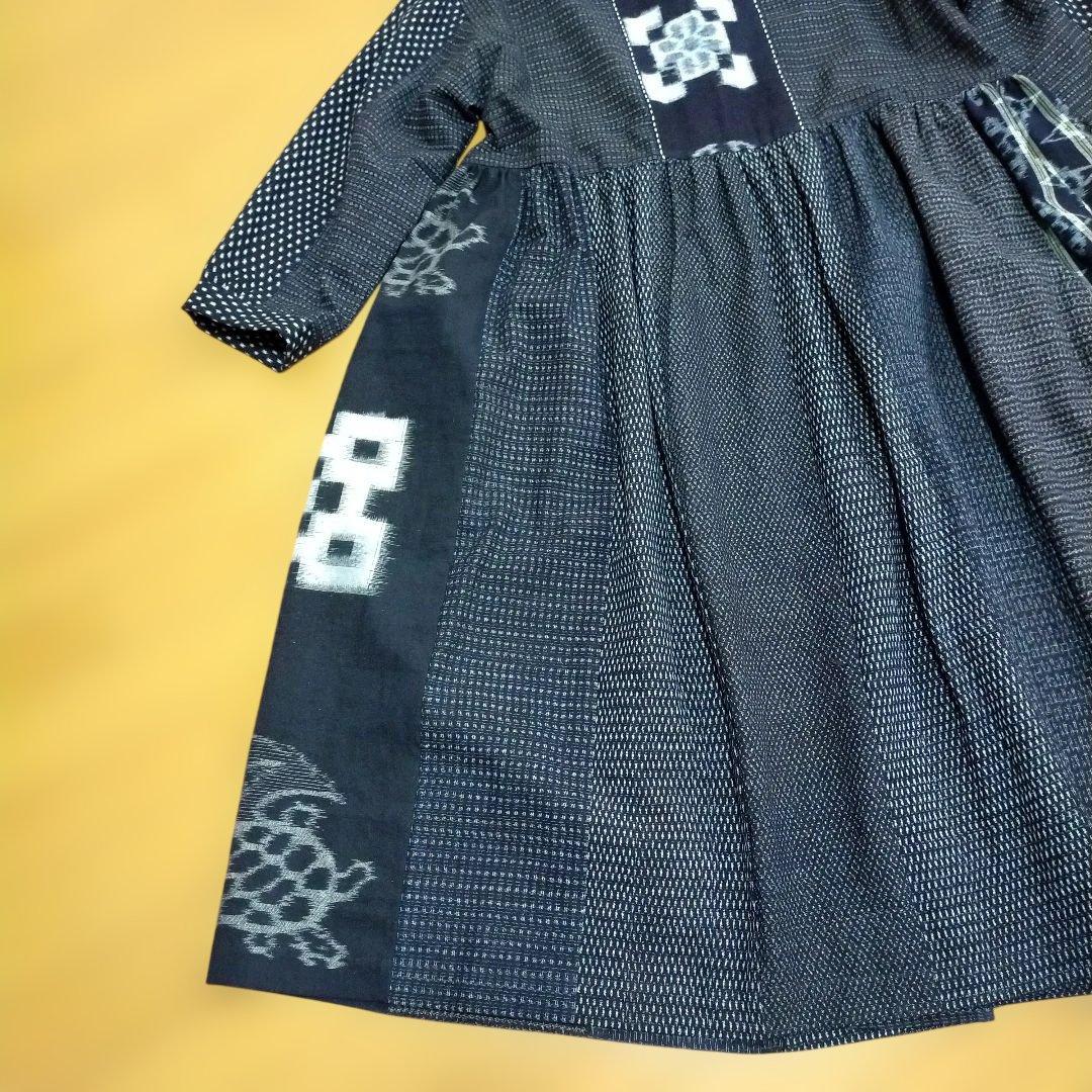 古布リメイク 絵絣、雪ん子絣、書生絣、久留米絣からフ―ドコート