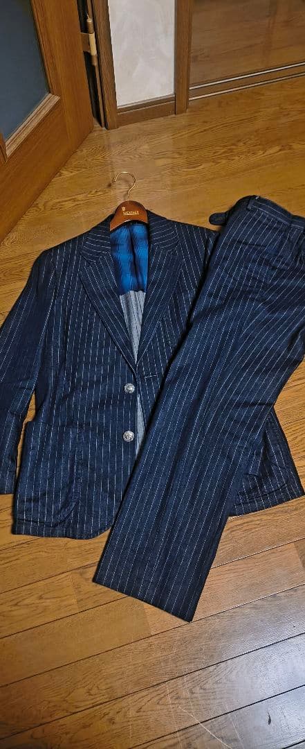 The　Stylist　Japan　カイハラデニム（ストライプ）スーツ　M 2026年最新】スタイリストジャパン ストライプ デニムの人気アイテム