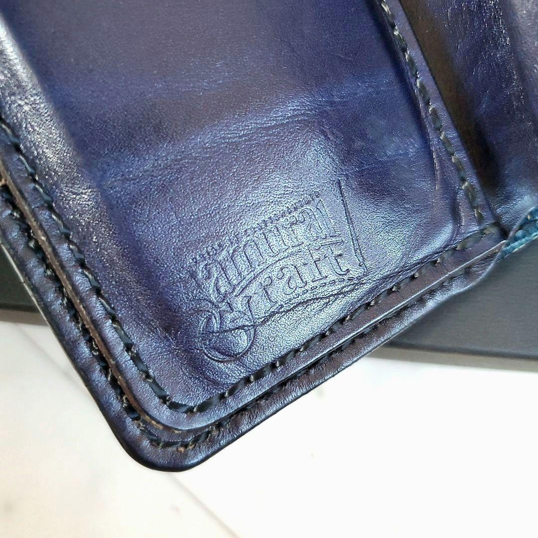 美品 サムライクラフト 折り財布 B-10 クロコダイル リザード