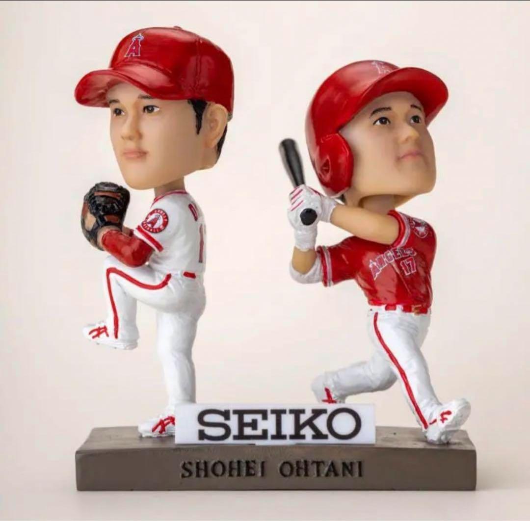 非売品】大谷翔平選手 二刀流ボブルヘッド フィギュア SEIKO