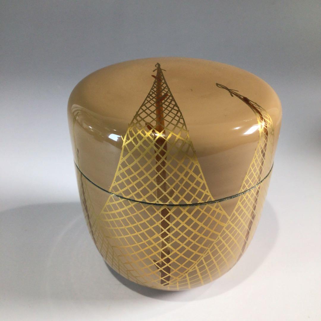 P780 棗 4点揃 『蒔絵師 中村湖彩作』『四季棗』 共箱 茶道具