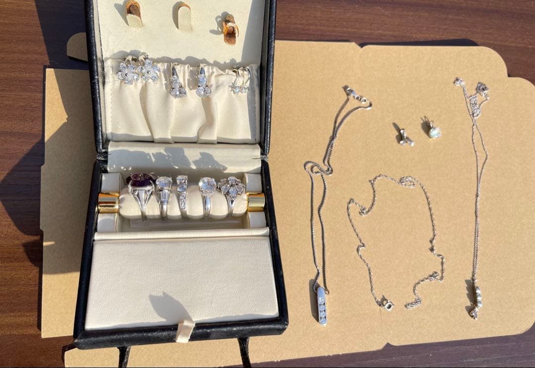 ジュエリーセット（リング・ネックレス・イヤリング）　925 多数刻印あり 楽天市場】ネックレスイヤリングセット 1618 化粧箱付 日本製