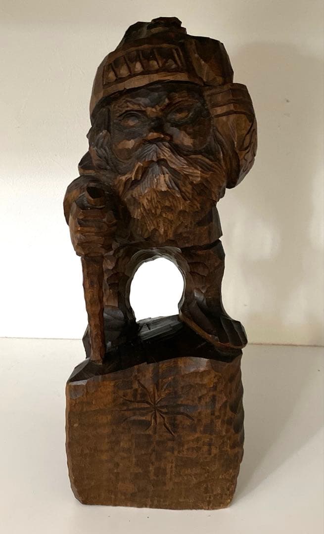 木彫り　アイヌ　ビッキ作 Yahoo!オークション - アイヌ美術 砂澤ビッキ 木彫り作品②「魚」 BIKK