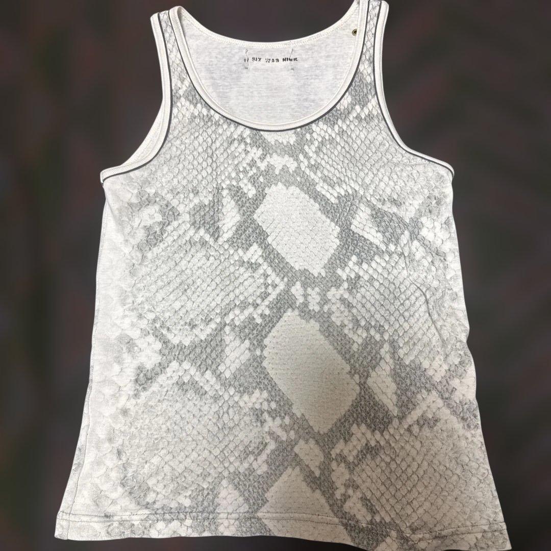 IF SIX WAS NINEパイソン柄タンクトップ If Six Was Nine “Mud Max” Tank Top size: medium Features