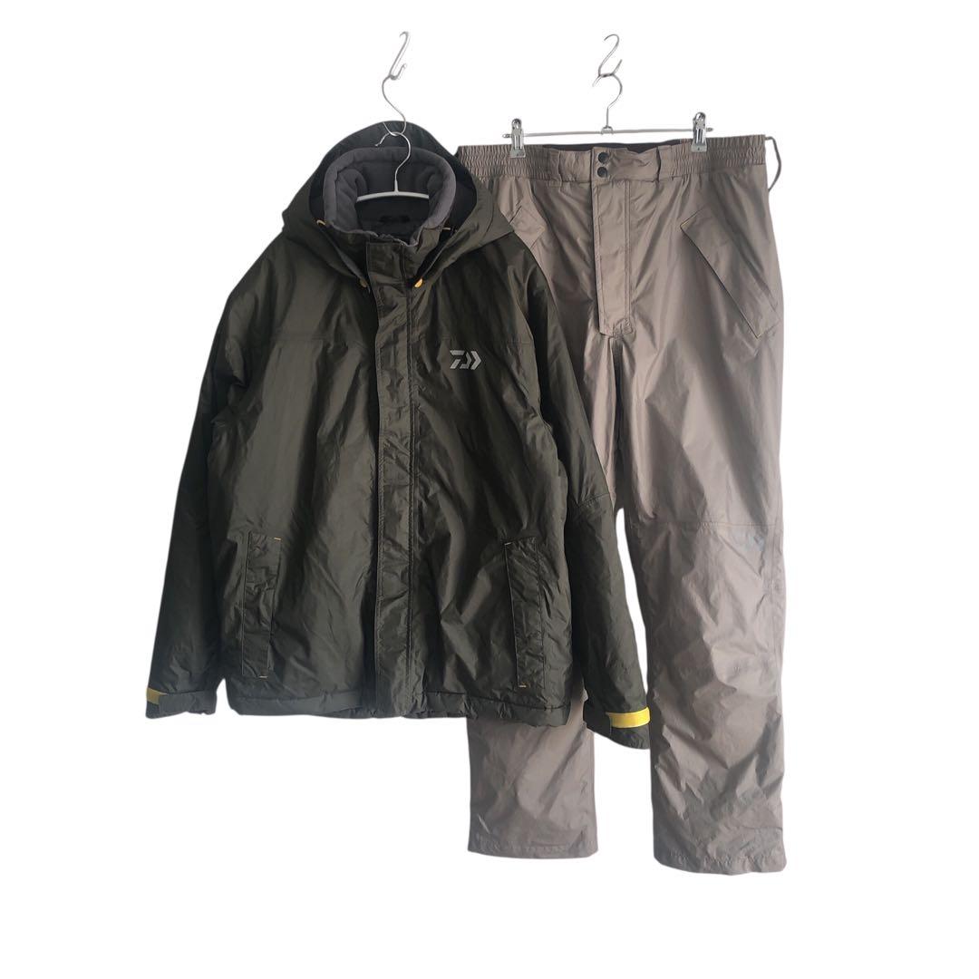 美品 ダイワ レインマックス DW-3507 セットアップ レインウェア XL DAIWA（ダイワ） 防寒最終セール!! 防寒 レインマックス ハイロフト