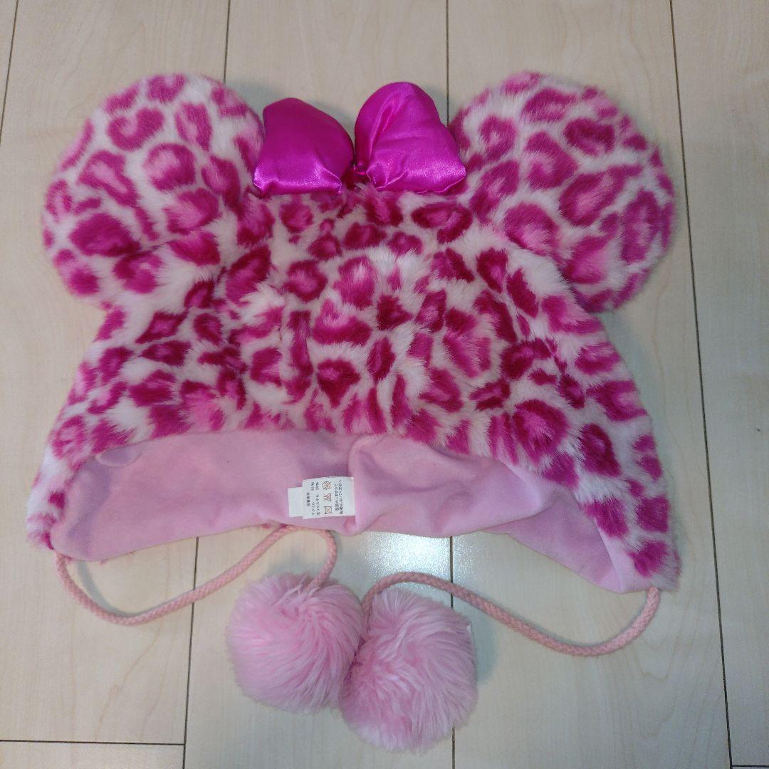 ミニーちゃん ピンク ヒョウ柄 ファンキャップ - メルカリ