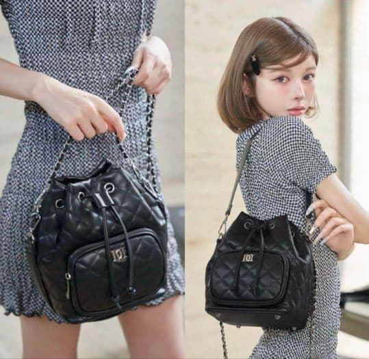 DDキルティングハンドルバッグ - メルカリ