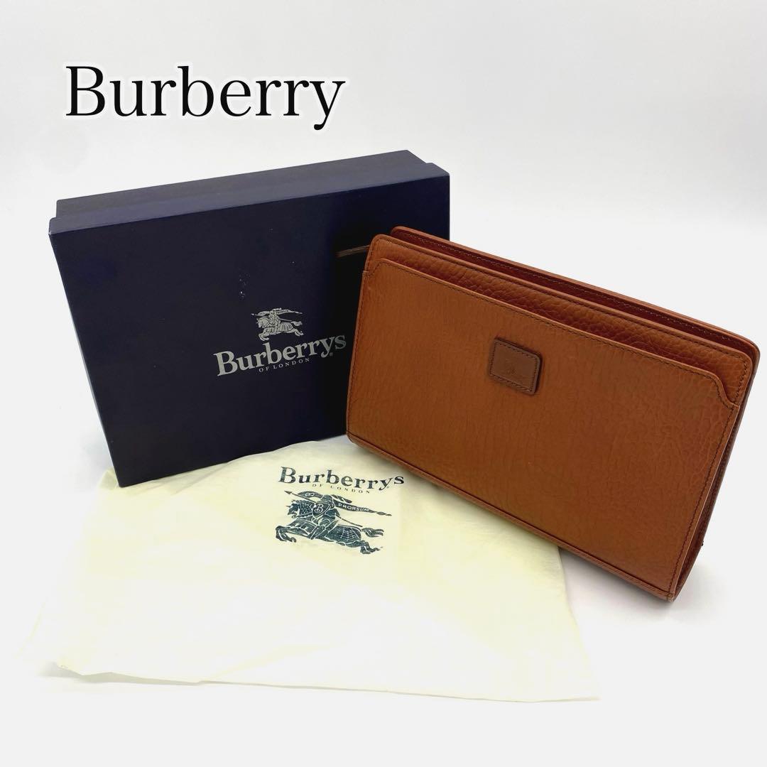 未使用級　Burberryセカンドバッグ　ブラウン　レザー　ノバチェック　箱付き 楽天市場】バーバリー セカンドバッグ クラッチバッグ ノバチェック