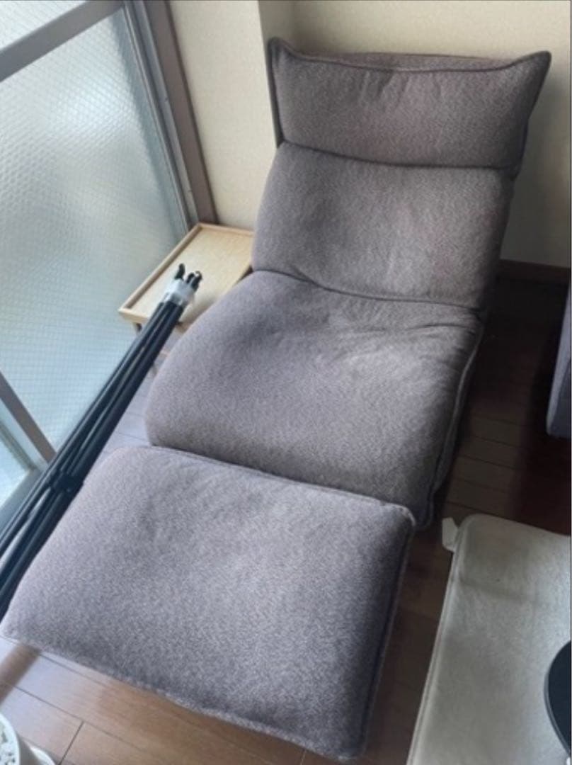 引取希望 無印良品 ハイバックリクライニングソファ オットマン付き ハイバックリクライニングソファ用オットマン ポリエステル平織 | 無印良品