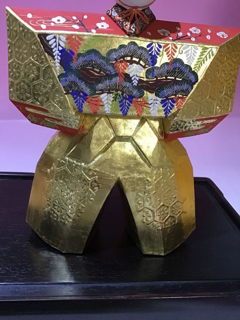 12398 奈良 一刀彫 雛人形 立雛 南部 山脇利精 金彩 木彫 美品 - メルカリ