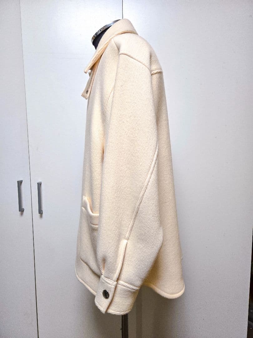 美品 アンフォロー FOLL フォル ヘリンボーン CPO ブルゾン ウール