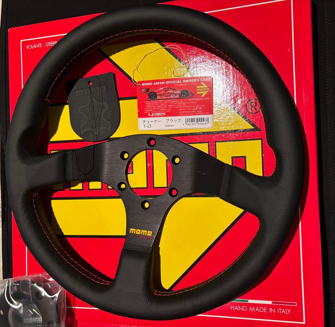 訳あり新品MOMOTUNERモモチューナーブラックスポーク32Φ 【日本正規品