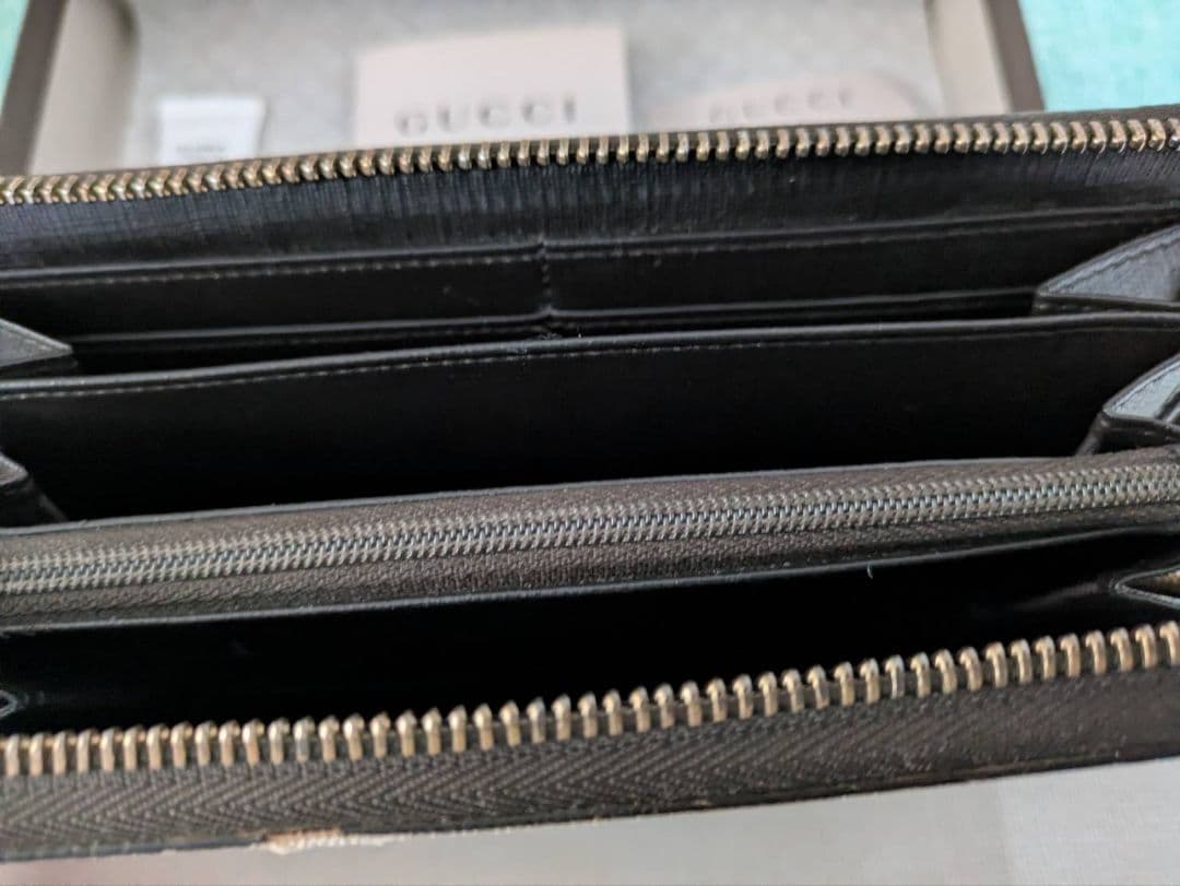GUCCI GGパターン 長財布 グレー - メルカリ