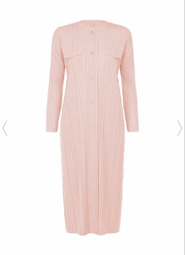 【希少】pleatsplease ラミー　ロングカーディガン　ピンク RAMIE PLEATS – isseymiyake.com