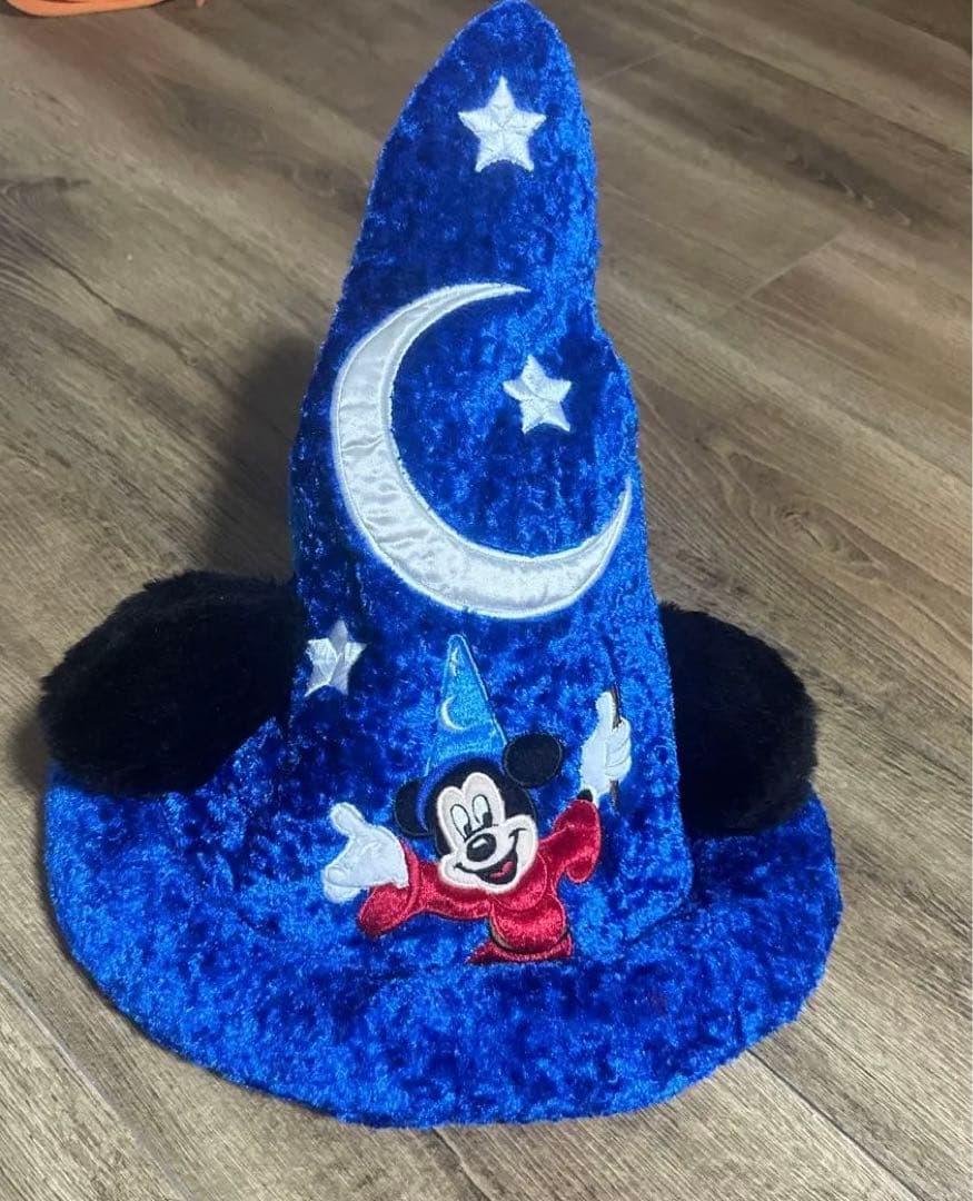 ディズニー ミッキー ファンタジア キャップ 帽子 Sサイズ 中古品