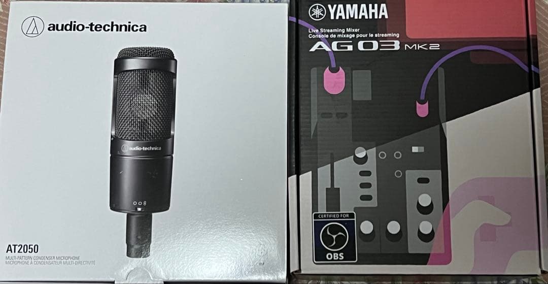 唐*丸様 AT2050&AG03Mk2 ケーブル含む配信機材セット（総額7万円近 YAMAHA AG03mk2 セット一覧【福山楽器センター/法人後払い決済対応