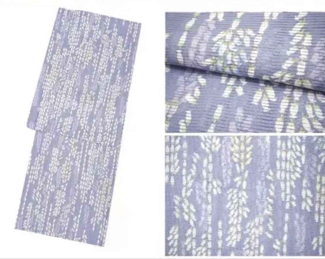 【再値下げ！】みすゞうた 浴衣 空いろの花 藤色