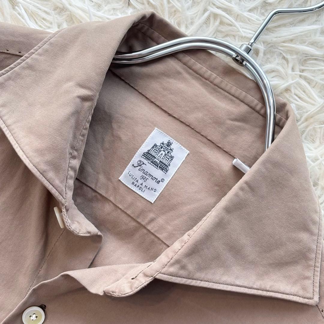 ✨美品✨ フィナモレ シャツ イタリア製 ハンドメイド 綿100% 洗える