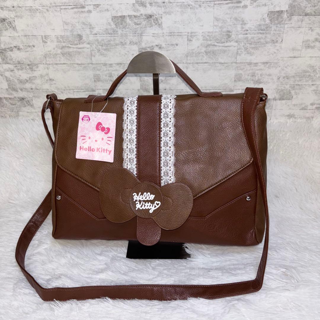 新品 タグ付 キティちゃん バッグ ハローキティ 2013 ブラウン